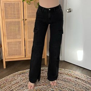 Zara Cargo Jeans with ankle slits